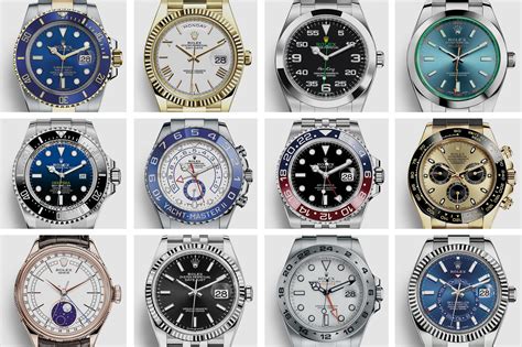 rolex types of watches.